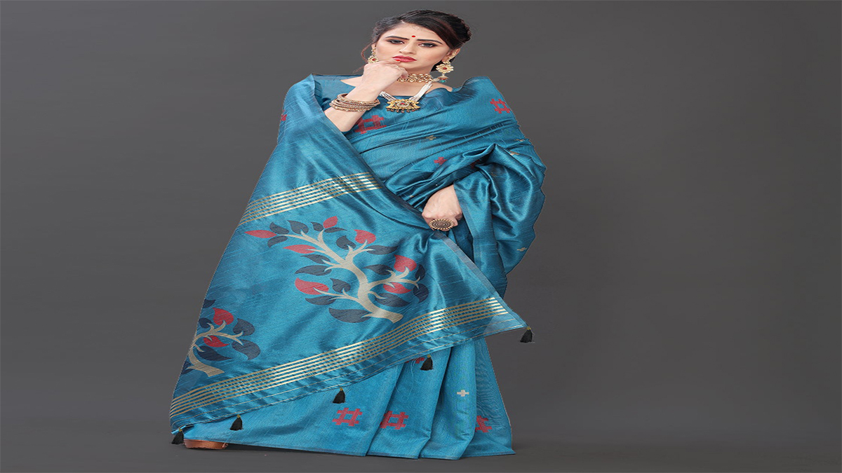 Fashion of Jacquard indian sarees